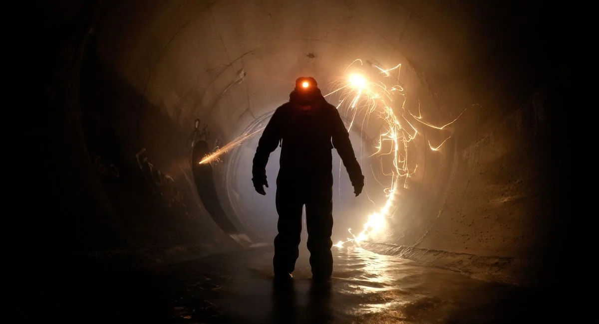 Un technicien inspecte une canalisation avec une caméra HD professionnelle
